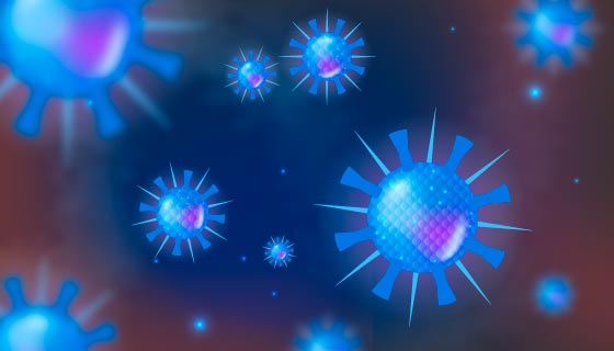 显微镜下的冠状病毒矢量素材(AI/EPS)