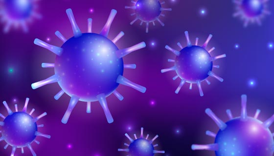 显微镜下的冠状病毒矢量素材(AI/EPS)