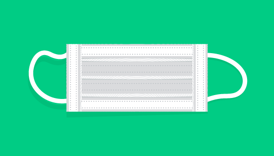 扁平风格医用口罩矢量素材(AI/EPS/PNG)