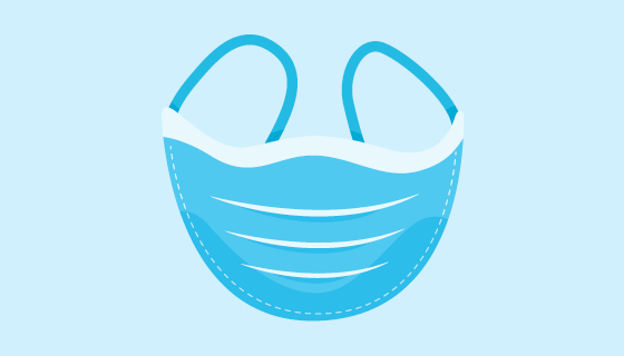 扁平风格医用口罩矢量素材(AI/EPS/PNG)