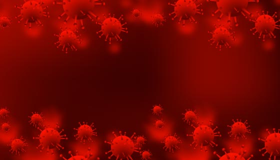 血液里的冠状病毒矢量素材(EPS)