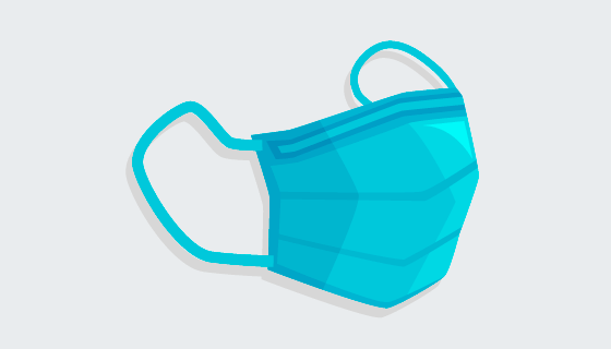 扁平风格医用口罩矢量素材(AI/EPS/PNG)
