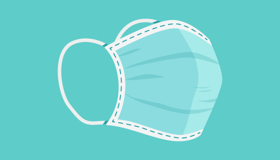 扁平风格医用口罩矢量素材(AI/EPS/PNG)