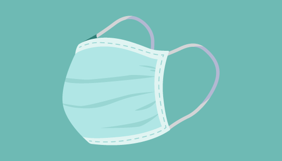 扁平风格医用口罩矢量素材(AI/EPS/PNG)