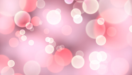 梦幻粉色散景背景矢量素材(AI/EPS)