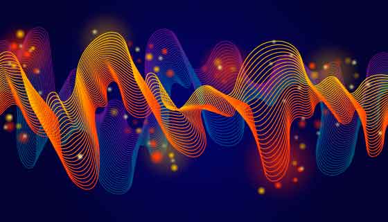 多彩波浪背景矢量素材(AI/EPS)