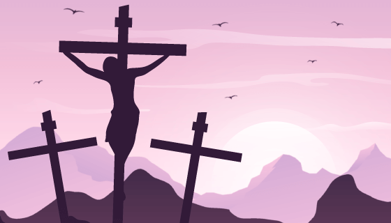 扁平风格圣周设计矢量素材(AI/EPS)