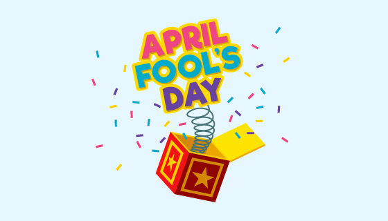 盒子里蹦出的纸屑愚人节矢量素材(AI/EPS/PNG)