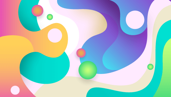 抽象多彩流体背景矢量素材(AI/EPS)