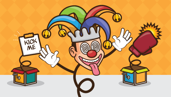 滑稽的小丑愚人节矢量素材(EPS)