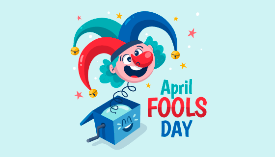 手绘可爱小丑愚人节矢量素材(AI/EPS/PNG)