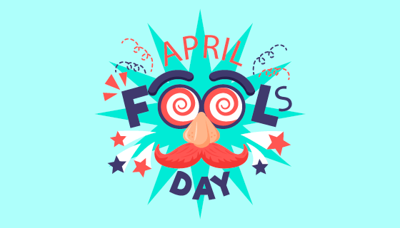 眼睛鼻子胡子设计愚人节矢量素材(AI/EPS)