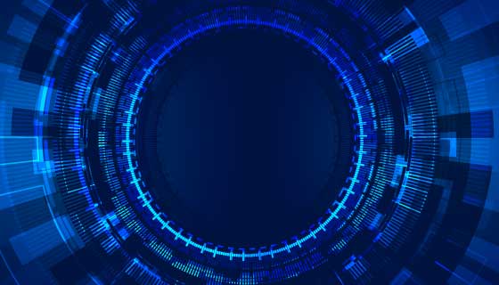 蓝色科技背景矢量素材(EPS)