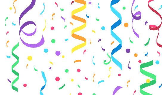 扁平风格五彩纸屑矢量素材(AI/EPS)