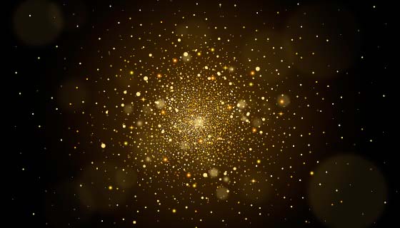 金色粒子背景矢量素材(AI/EPS)