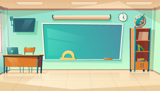 空旷的教室矢量素材(EPS)