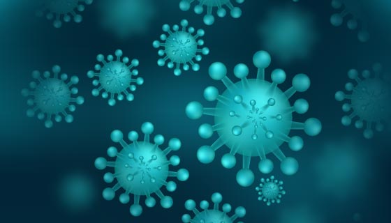 冠状病毒背景矢量素材(EPS)