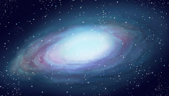 水彩风格银河系矢量素材(AI/EPS)