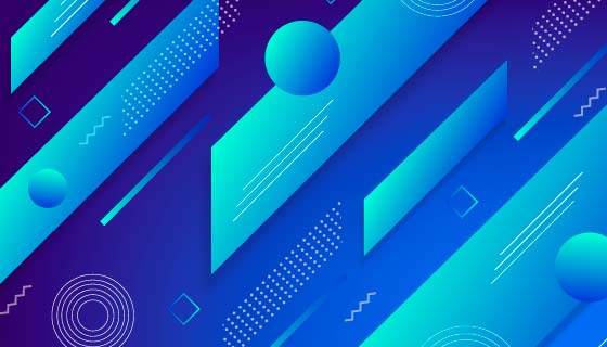 蓝色抽象背景矢量素材(AI/EPS)