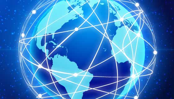 全球互联科技背景矢量素材(EPS)