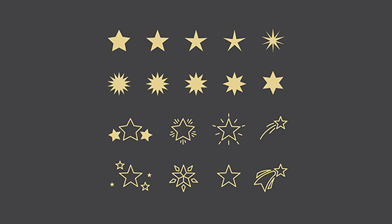 星星元素矢量素材(EPS/AI)