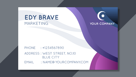 抽象多彩的名片矢量素材(AI/EPS)