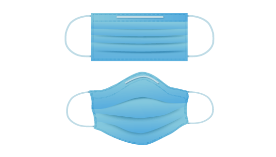 扁平风格医用口罩矢量素材(AI/EPS/PNG)