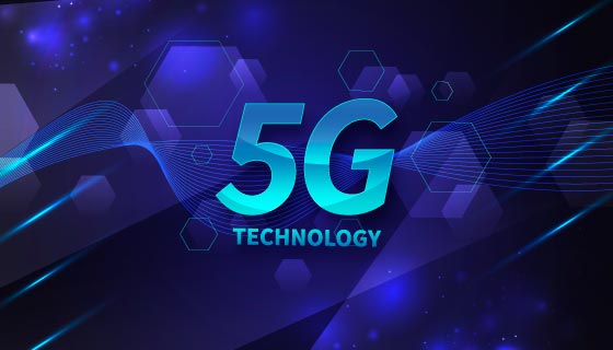 抽象概念设计5G背景矢量素材(AI/EPS)