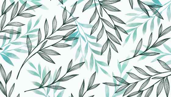 灰蓝色树叶自然背景矢量素材(AI/EPS/PNG)