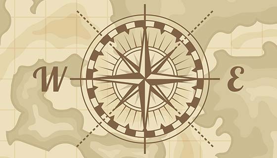 地图指南针矢量素材(EPS/AI)