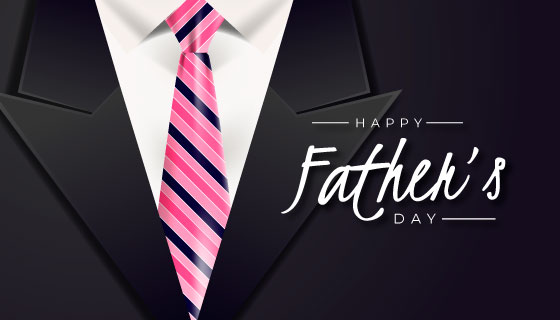 西服领带设计父亲节矢量素材(AI/EPS)