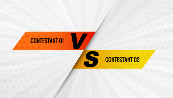 双方对抗VS屏幕背景矢量素材(EPS)
