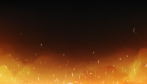 逼真的火焰火花和烟雾矢量素材(EPS)