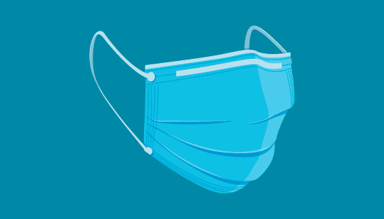 扁平风格一次性医用口罩矢量素材(AI/EPS/PNG)