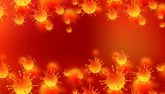 冠状病毒概念背景矢量素材(EPS)