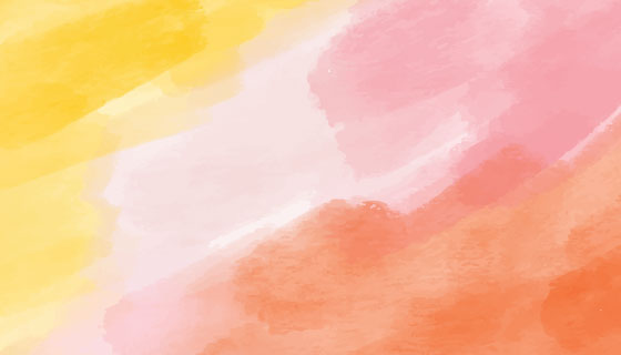 黄色粉色橙色水彩背景矢量素材(AI/EPS)