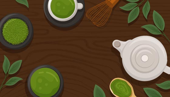 抹茶制作矢量素材(AI/EPS)