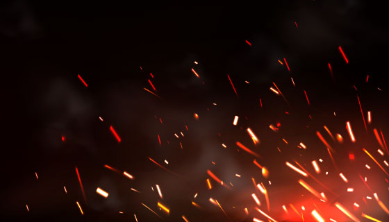 金属切割焊接火花背景矢量素材(EPS)