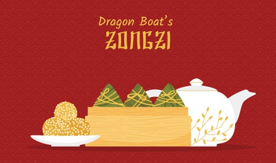 中国风端午节粽子矢量素材(AI/EPS)