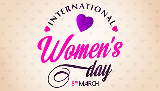 爱心元素妇女节背景矢量素材(EPS/PNG)