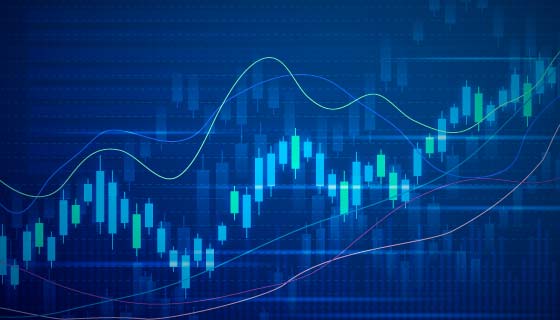 富有科技感的股票走势图矢量素材(AI/EPS)