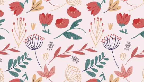 多彩碎花图案背景矢量素材(AI/EPS/PNG)