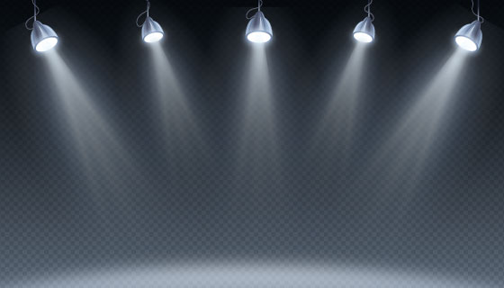 聚光灯背景矢量素材(AI/EPS)