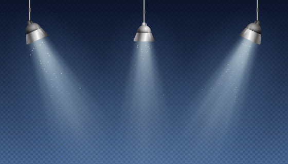 聚光灯背景矢量素材(AI/EPS)