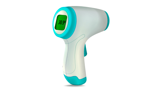 逼真的体温枪矢量素材(AI/EPS/PNG)