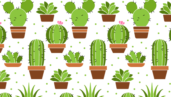 仙人掌仙人球图案矢量素材(AI/EPS)