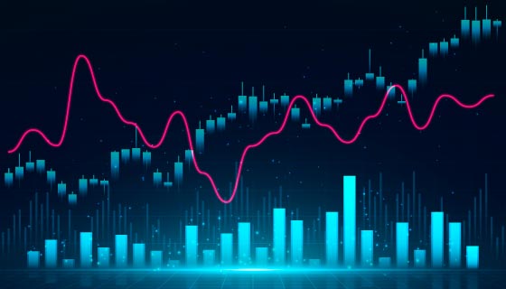 股票K线图矢量素材(AI/EPS)