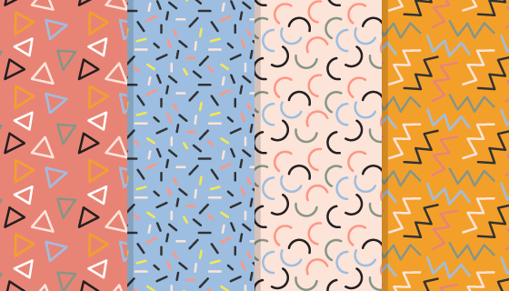 简约几何图形背景矢量素材(AI/EPS)