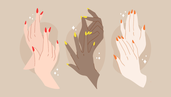 女性芊芊玉手矢量素材(AI/EPS/PNG)