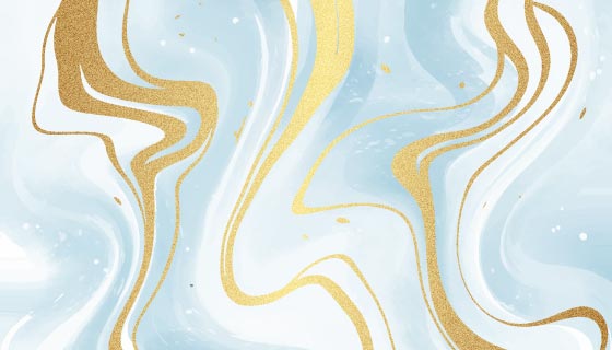 金色光泽纹理的液体大理石壁纸矢量素材(AI/EPS)
